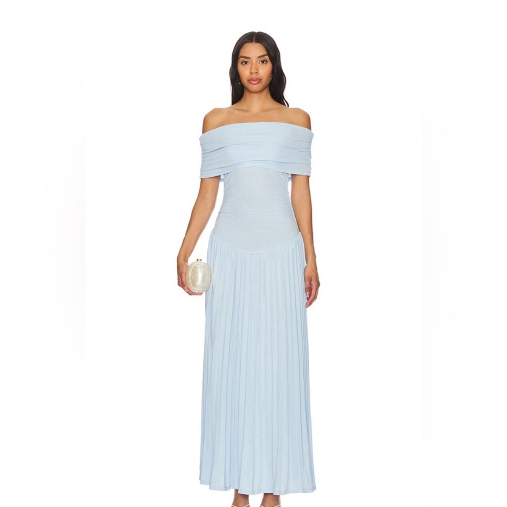 Lioness Strapless Light Blue Dress